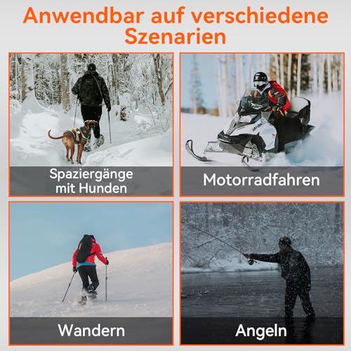 CHANGEOWN Heizweste Herren & Damen S, Beheizbare Weste 9-Zonen schwarz, Wärmejacke Leicht Waschbar Kleidung für Outdoor Motorrad Angeln Skifahren