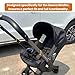 Compatible with Doona Car seat & Stroller: Black Replacement Accessories with Seat Cushion & Liner for Baby