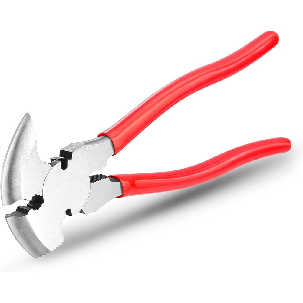 Jnchdghwa As Shown Fence Pliers Tool 10-Inch Multi-Function, Fence Cutter Heavy Duty Barbed Wire Fencing Tools