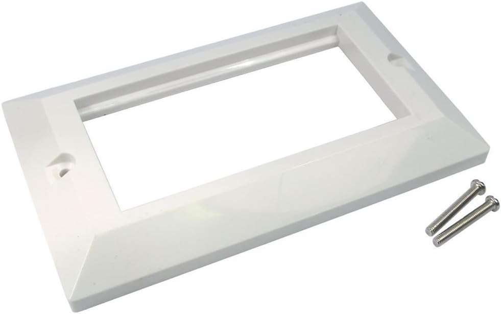 Neat Wall Tidy Modular Faceplate For HDMI Cat5 Cat6 Cables Face Plate (Double Faceplate for 4 Inserts)