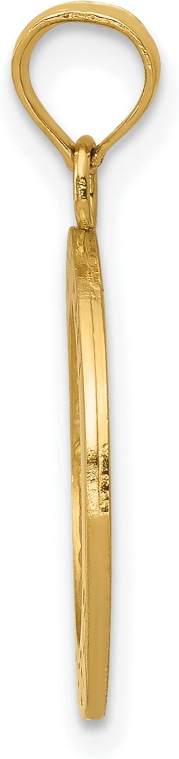 10k Yellow Gold Saint Michael Pendant Necklace with Archangel Engraving, Catholic Saint Medal for Men or Women, Christian Religious Jewelry Symbolizing Protection, Courage, and Spiritual Strength - Image 2