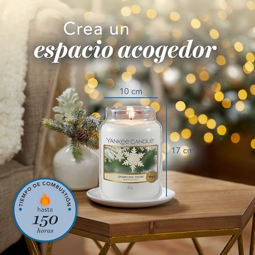 Miniatura 5 de Yankee Candle Vela Aromática En Tarro Grande Sparkling Snow Duración De Combustión De Hasta 150 Horas Regalos Perfectos Para Mujeres