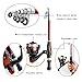 Kids Fishing Rod Reel Combo 1.3M/4.3FT Telescopic Fishing Pole with Spinning Reel Fishing Lure Kit for Kids Toddler Beginner Travel Folding Fishing Rod Kit