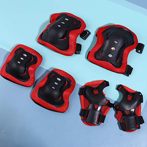 STOBOK 6Pcs Bike Guardas Set 3 Em 1 Set Ao Ar Livre Esportes Joelho Pulso Cotovelo Pad Patinação Cic