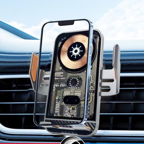 Wireless Car Charger Mount, 15W Fast Charging Auto Clamping Car Charger holder For iPhone/Samsung For IPhone 15 14 13 12 11 Pro ,Samsung Galaxy S23 Ultra S22 S21 S20, S10+ S9+, Car Accessories(Black)