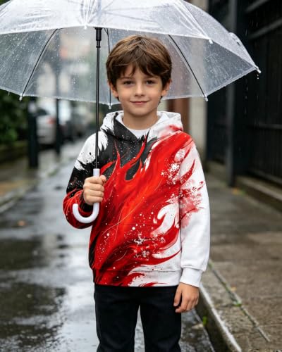 Image of Belovecol Boys Hoodies 3D Printed Hooded Sweatshirts with Pocket for 6-16Y
