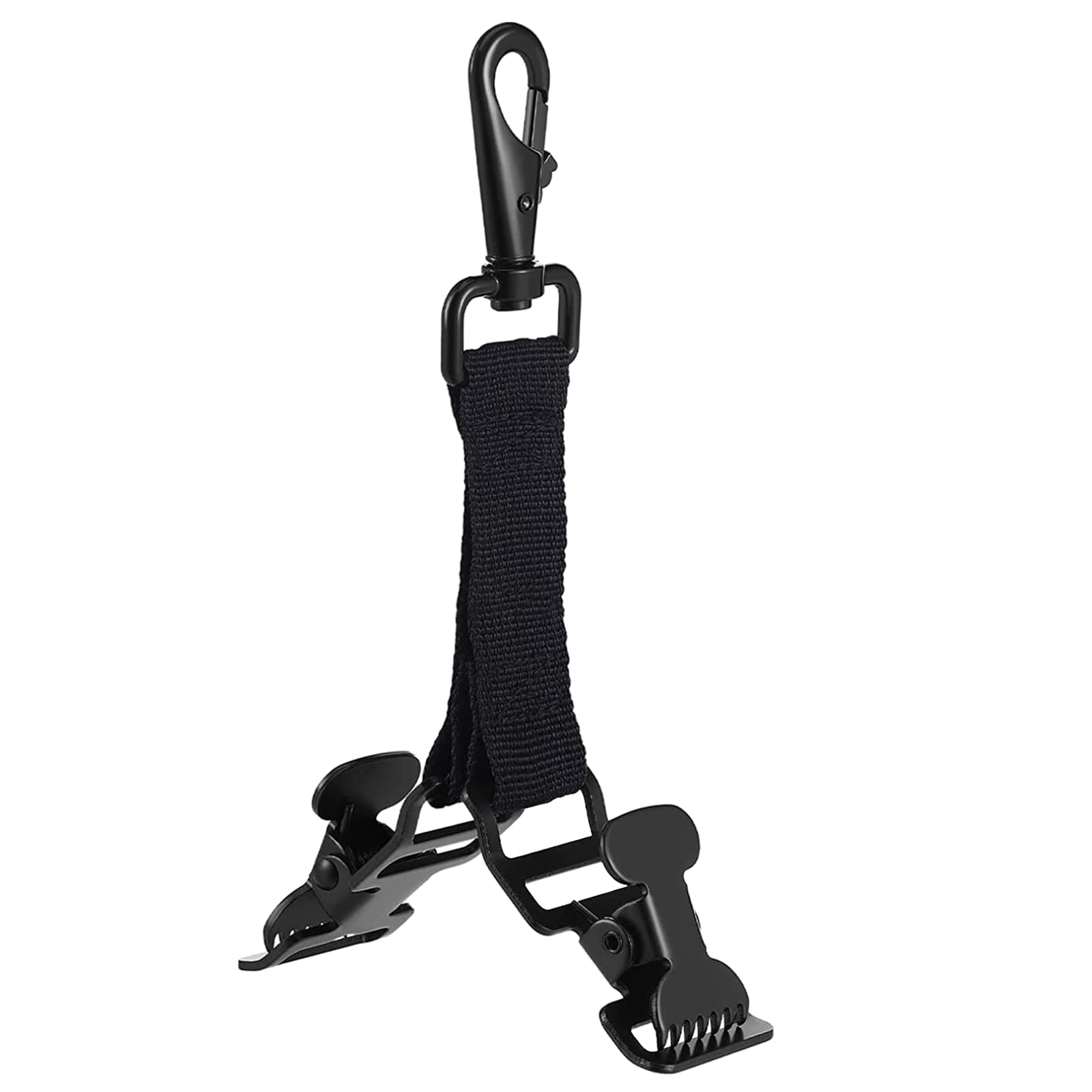 Zhouyqx As Shown Firefighters Glove Strap With 2 Clip Works Glove Belt Clip For Firefighters Polices Use