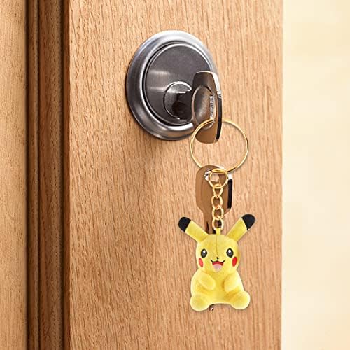 Key Ring Set Olinner 20 Keyrings Chain Link Metal Key Ring Hoops 100 Open Jump Rings + 100 Screw Eye Pins 24mm Split Key Ring for DIY Keyring Crafts Jewellery, Gold+Silver
