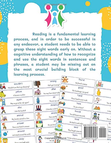 1000 Colorful Full Sight Words Flashcards Fluency Reading Sentences English - Norwegian Phrasebook And Dictionary: My kids first sight word made easy ... frequency level readers book : 5-8 years old - Image 2