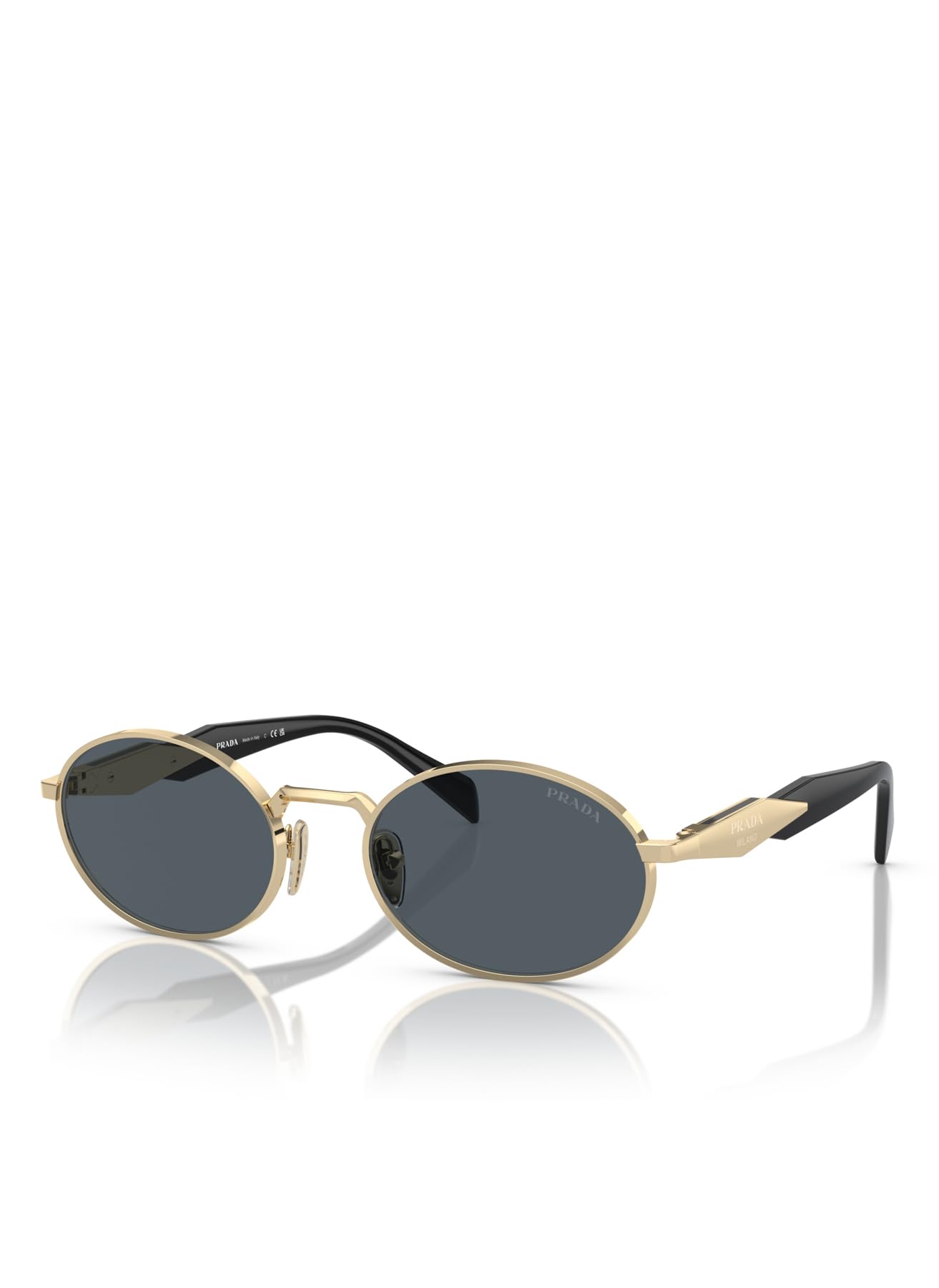 Prada PR 65ZS ouro pálido/cinza escuro tamanho único, Ouro pálido