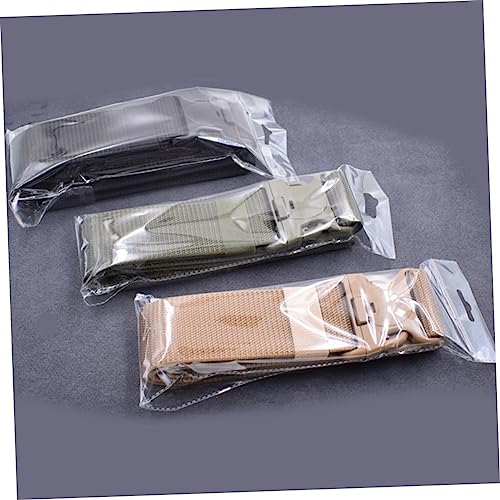 Beaupretty 4 Pcs Outdoor Utility Belt with Quick-Release Plastic Buckle Adjustable 120x5.5x0.3CM Military Webbing Strap for Men Suitable for Training and Outdoor Activities2