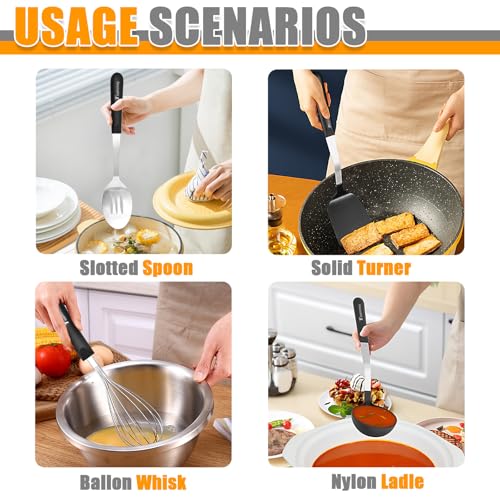 4-Piece-Large-Kitchen-Utensils-Set-with-Stainless-Steel-Slotted-Spoon-Nylon-Soup-Ladle-Non-Stick-Spatula-and-Whisk-Heat-Resistant-Cooking-Utensils-for-MixingServingDrainingStirring