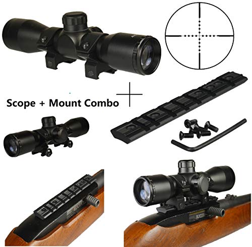 TWP 4x32 Compact Hunting Scope, Mil-dot Reticle, 1" Tube and Mid-Height Weaver Ring