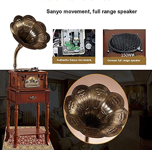 YAMMY Tourne-Disque rétro, Gramophone, Tourne-Disque Vintage Platine Vinyle Gramophone Rétro Haut-Parleur Bluetooth avec… - Les Beatles, Paul McCartney, John Lennon, RIngo Starr, George Harrison YAMMY Tourne-Disque rétro, Gramophone, Tourne-Disque Vintage Platine Vinyle Gramophone Rétro Haut-Parleur Bluetooth avec… – Image 5