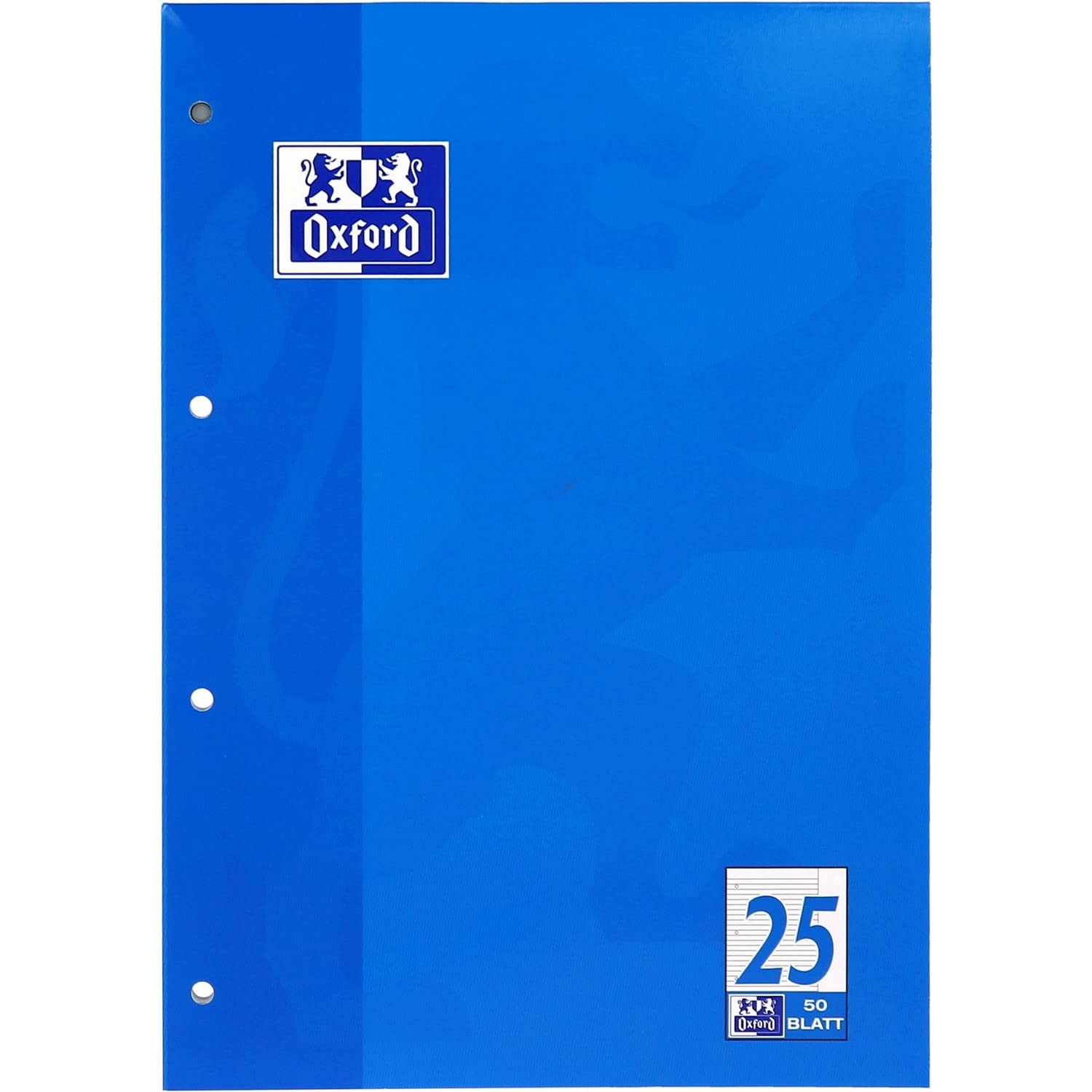 Oxford School Notepad A4 Lined with Margin 50 Sheets Blue