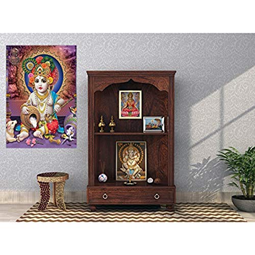 Image of PAPER PLANE DESIGN Baby Krishna Poster for Pregnant Women (Paper, 12 x 18 Inch, Multicolour, Design-A)