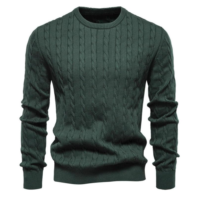 Pull en tricot uni de qualité supérieure pour une chaleur durable toute la saison