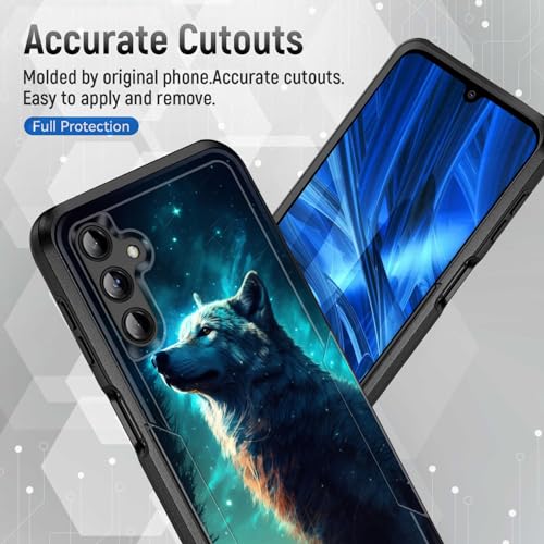 JHYYTUJTYP for Galaxy A15 5G Case,[Military Grade Drop Tested] Heavy-Duty Tough Rugged Shockproof Protective Case for Samsung Galaxy A15 5G 6.5 Inch 2023,Galaxy Wolf - image 5