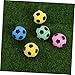 Yardwe 12pcs Eva Cat Toys Soccer Ball Design Fuzzy Cat Balls for Furniture Scratch Prevention Random Color