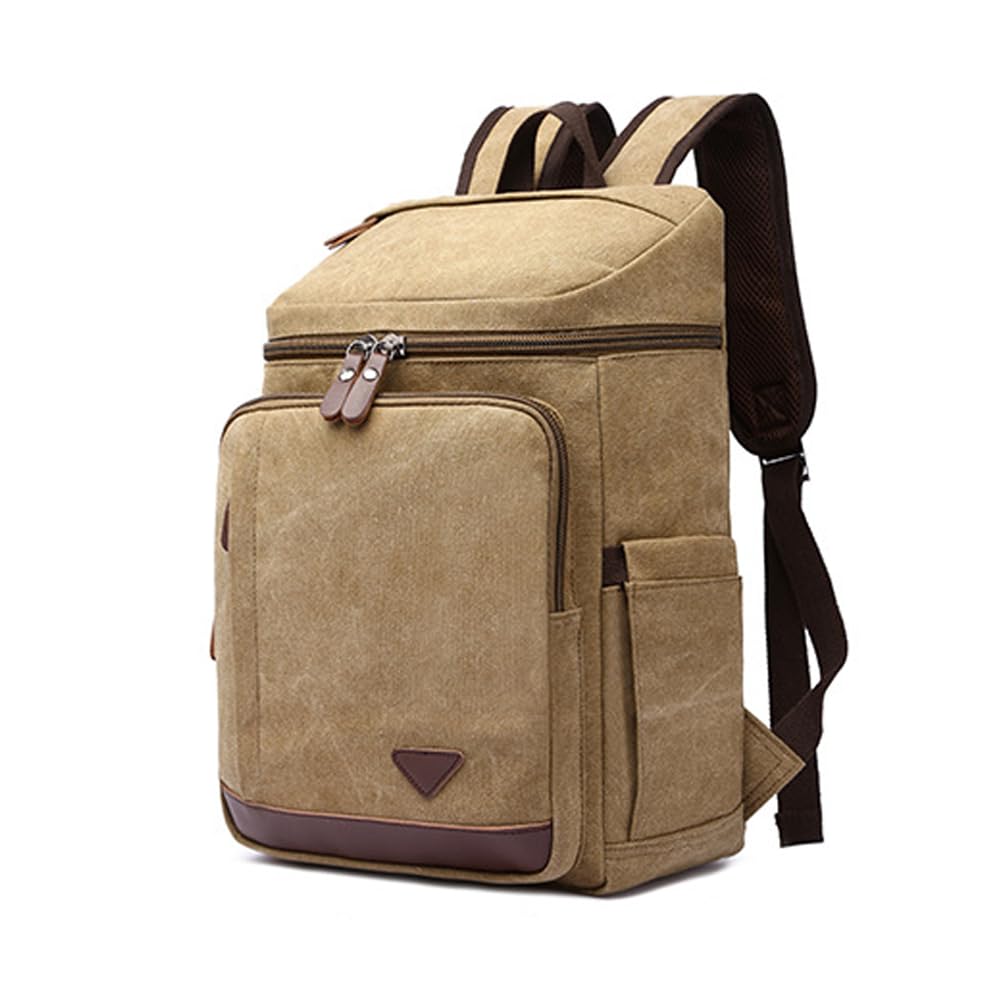 XINYASEE Mochila de Lona Vintage, Ligera Casual, Portátil, Escolar, Viaje,Hombres Mujeres Vintage Portátil Mochila Universitaria Mochilas Casual para Trabajo Senderismo Camping