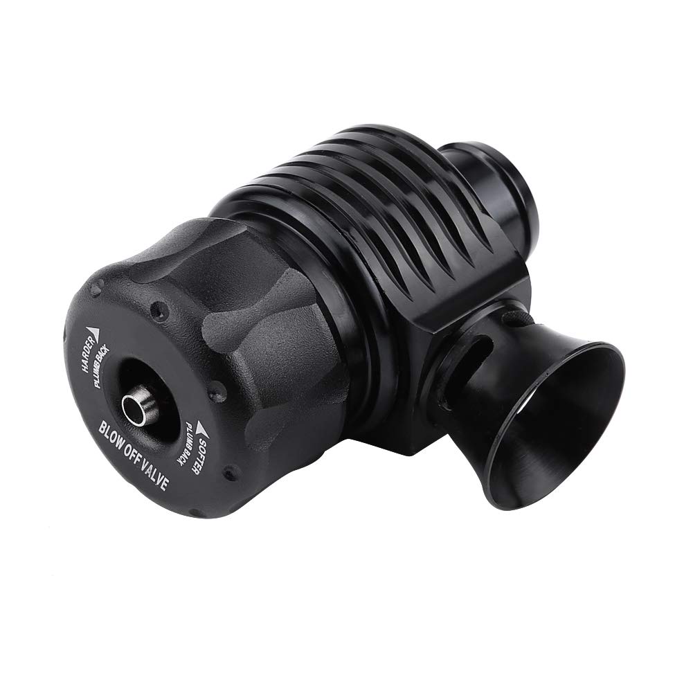 Turbo Blow Off Valve 25 mm 1 inch Car Turbo Blow Off Valve Dump Valve Adapter Kit con 2 adaptadores + 2 pinzas + 2 piezas de asiento (cuerno)