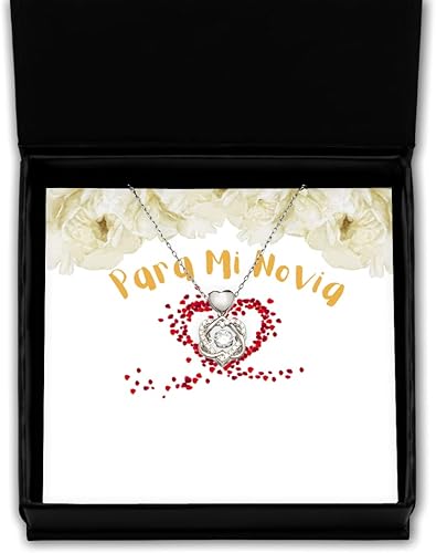 Regalo de San Valentín - Eres el Tesoro de mi Larga Espera Regalo para Mujer - Collar de Plata del Corazon