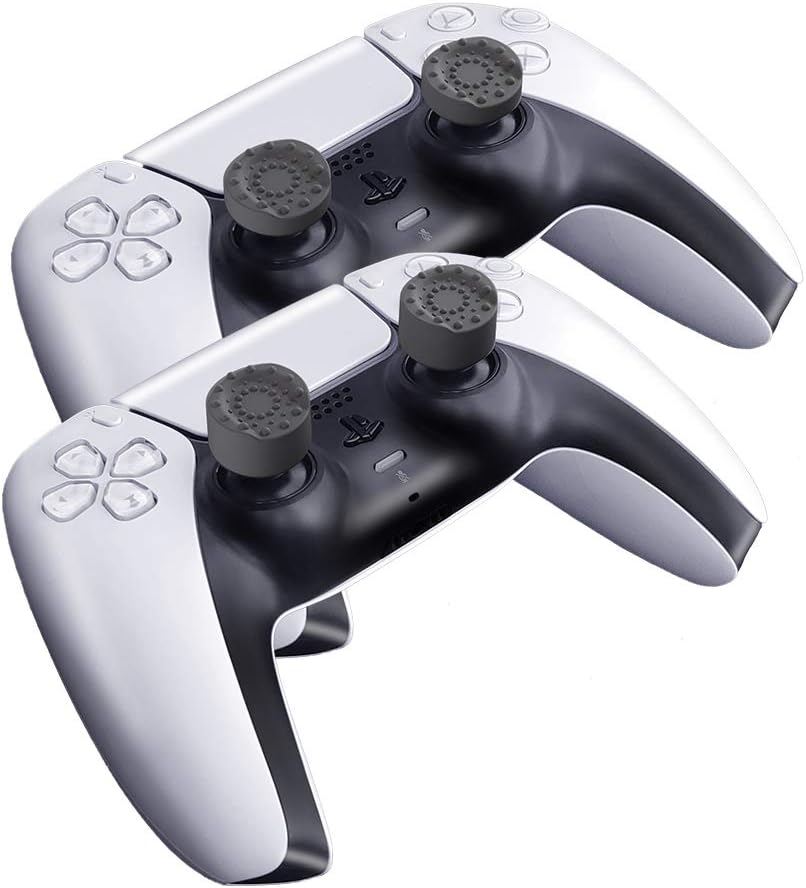 GameSir PS5 PS4 Thumbstick Grips, Silicone Analog Cap Joystick Thumb Grip Protect Stick Cover for PS5 PS4 Playstation Game Controllers | 4 High-Rise, 4 Low-Rise