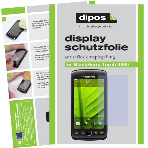 dipos I 2X Protection ecrán Mat Compatible avec Blackberry Torch 9860 Films de Protection d'écran