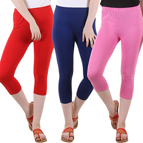 Image of DIAZ Capri for Women Combo Pack of 3