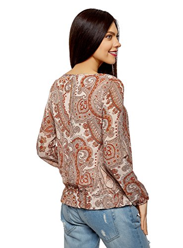 Oodji Collection Donna Camicetta Stampata a