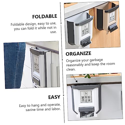 Caneca plegable rectangular para puertas color blanco miniatura 2