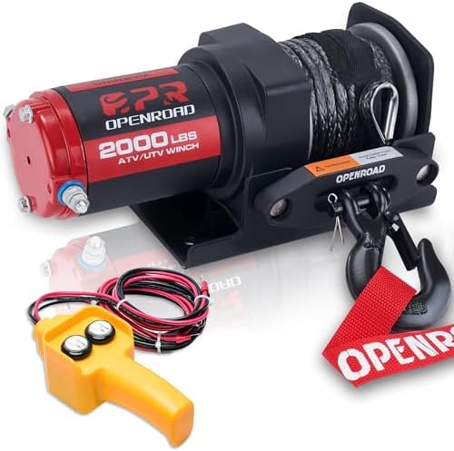 2500 Lb. ATV/UTV Electric Winch, 12V Waterproof Curacao