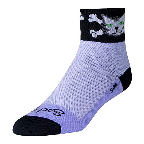 SockGuy, Classic Bad Kitty Womens Socks, cuff height 2