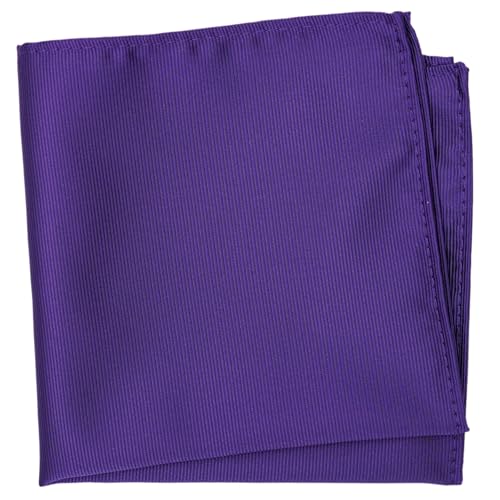 Image of Boy's Solid Tie with Pocket Square Set, Regular Necktie for Children and Kids, Self-Tied