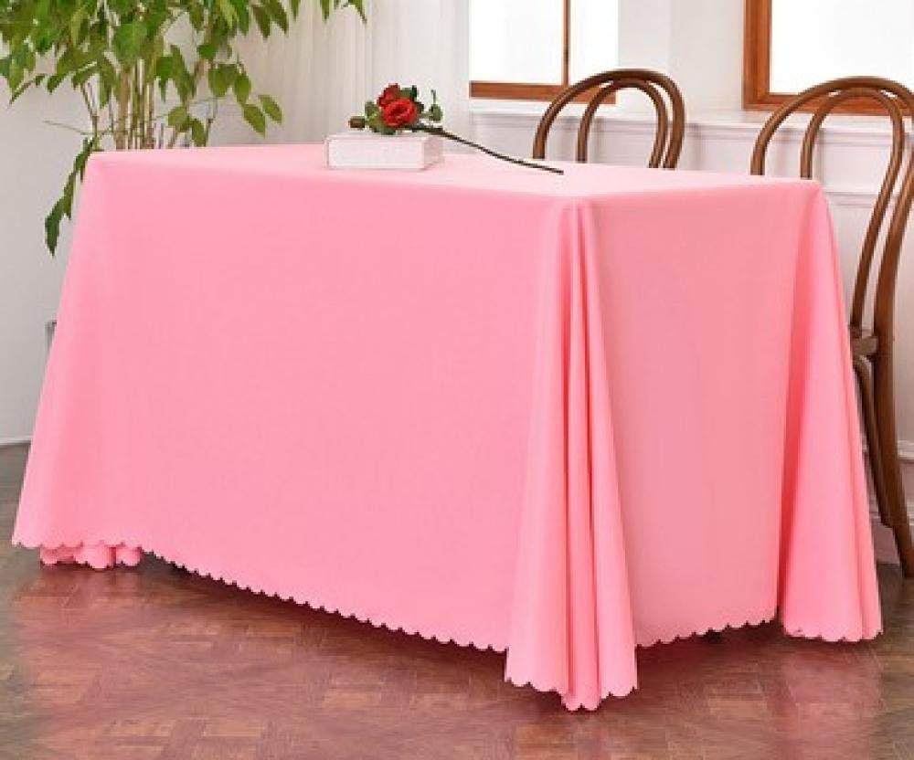 Manteles Mesa Antimanchas Piezas de Colore Resistente Al Desgaste Duradero Nórdico Moderno para Cocina Comedor Rosa 150 × 210cm