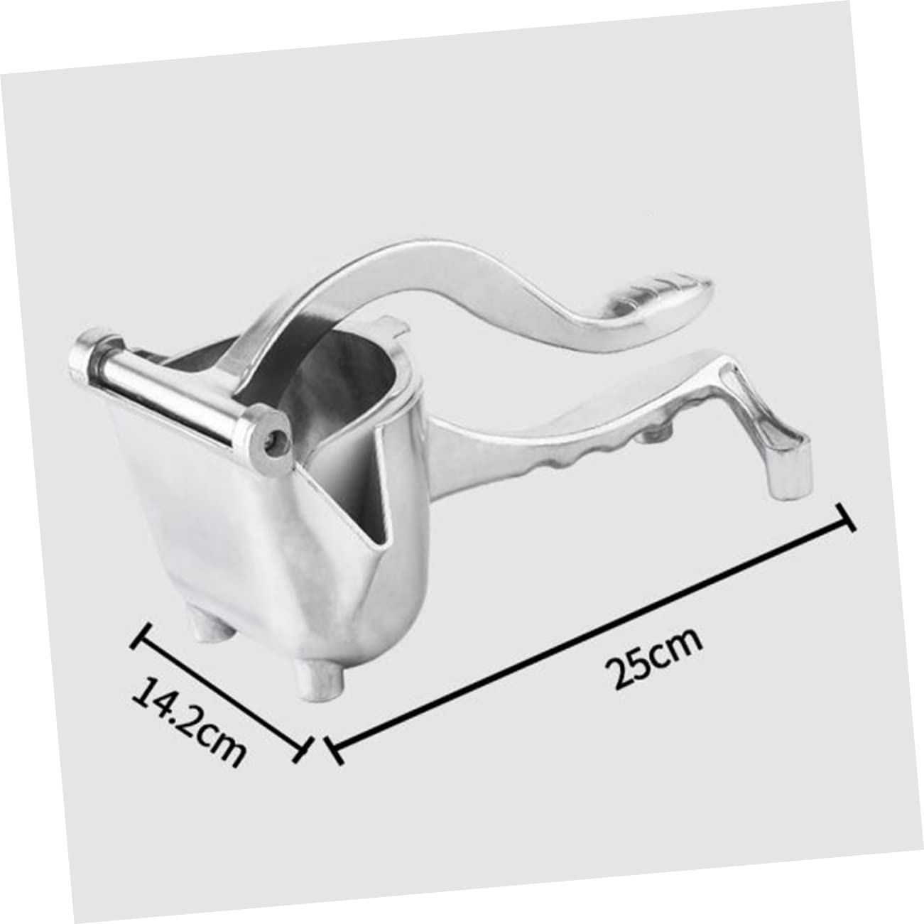 Mini Exprimidor de Frutas Portátil de Aleación de Aluminio Plata | Manual para Cocina y Hogar, Exprimidor de Cítricos, Ligero y Fácil de Usar