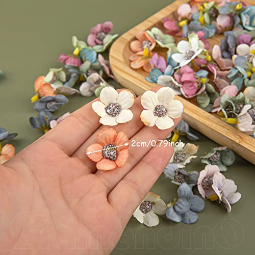 Framendino, 150 Pack Small Fake Flowers For Crafts Multicolor Mini Silk Daisy Flower Heads For Wedding Home Decor Diy Scrapbooking Garland Wreath Making #TOP1