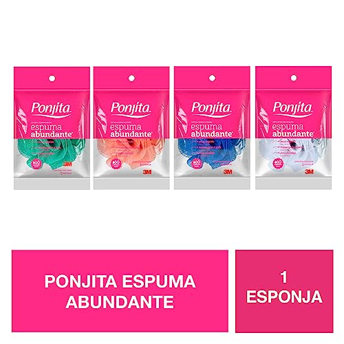 Ponjita, 3M, Esponja para Banho, Espuma Abundante