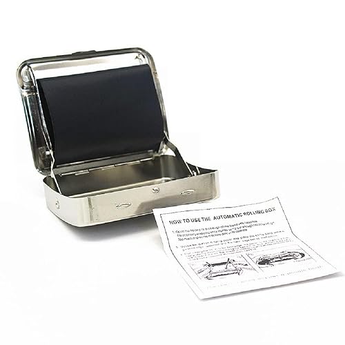 Miniatura 7 de Yiasangly Caja de balanceo automática del tabaco del cigarrillo del metal, máquina portátil del rodillo del cigarrillo del metal, 229.7 ft m -