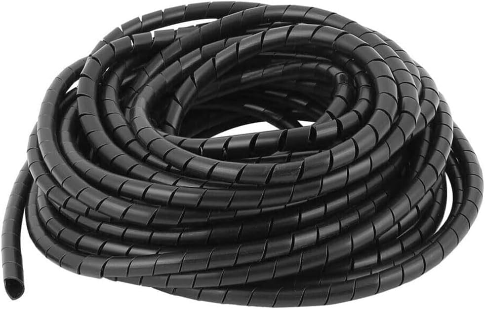Spiral Cable Wrap Sleeve 1/2(12mm) x 18 Ft Cord Organizer for Computer Wires Electrical Cables Home and Office Desk Management