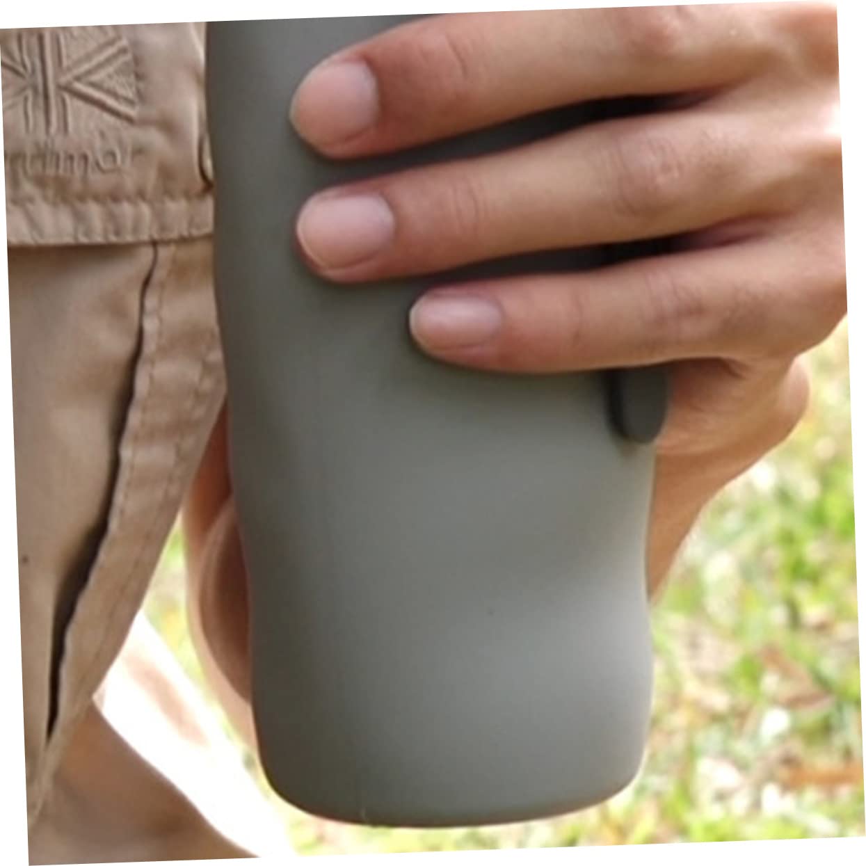Yardwe 2st Platzsparende Aufbewahrung Wasserflasche Behälter Krüge Großer Wasserkrug Flaschen Trichter Faltbare Flasche Faltbecher Wasserbecher Grey Kieselgel Wiederverwendbar