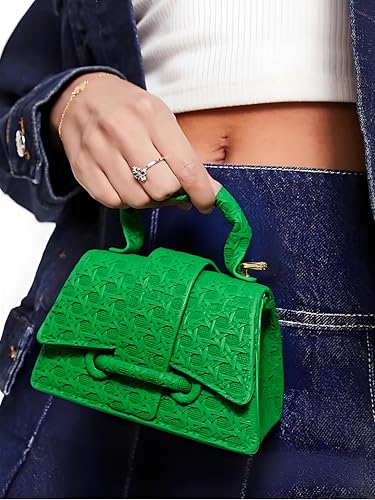 Image of Ayliss Micro Mini Crossbody Handbag Women's Purse Clutch Cute Mini Trendy Bag Top Handle PU Leather Shoulder Bag