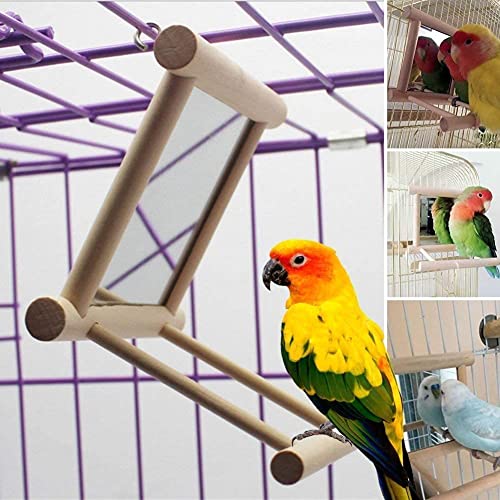 KSK-1-Pcs-Birds-Toy-for-CageParrot-Hanging-Swing-with-MirrorNatural-Wooden-Play-Toys-Pet-Bird-Cage-Accessories-with-Metal-HookSmall