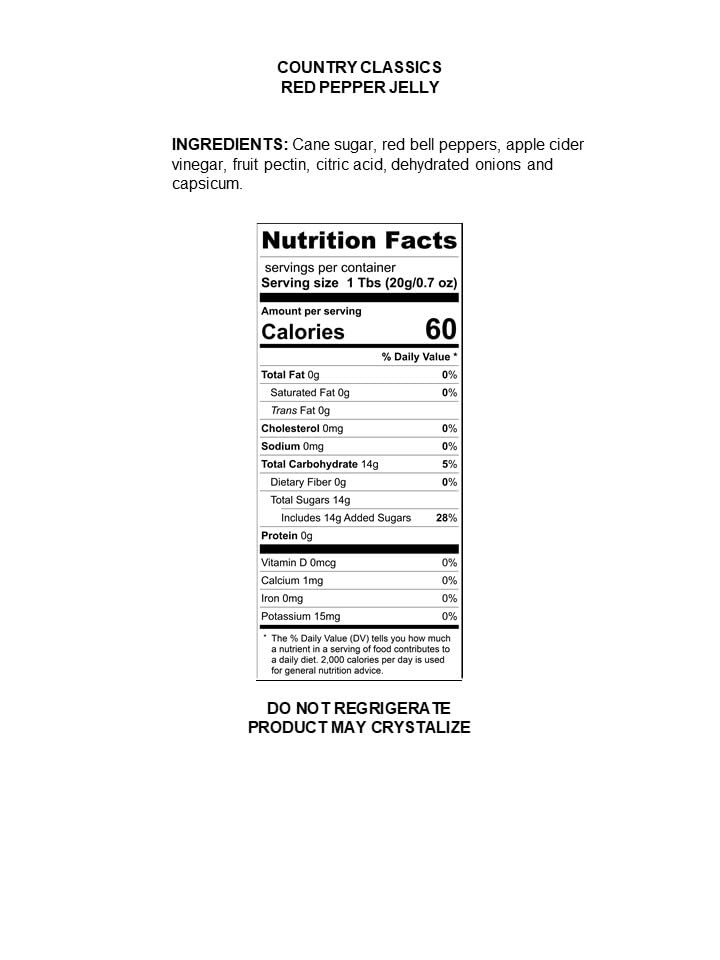 Miniatura 2 de Braswell's Country Classic - Jalea de pimiento rojo de 11 onzas