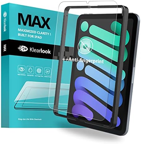Matte Screen Cover for iPad Mini 6(8.3 Inch, 2021) with Install Tool,Klearlook Anti-Glare Tempered Glass Screen Protector (Anti-Reflection) (Anti-Fingerprint) Compatible 8.3" iPad Mini 6 Generation