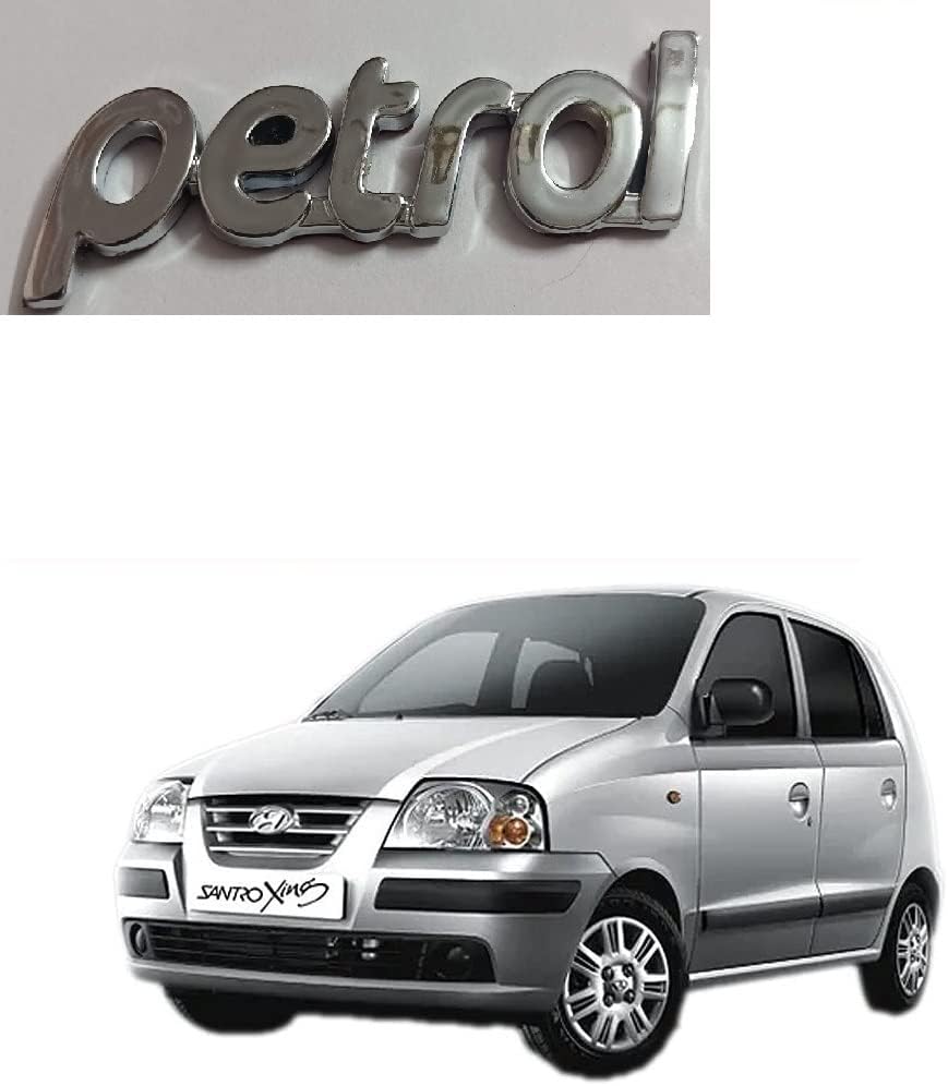 Suma Cart Universal Chrome Plastic Petrol Logo for Side of Petrol Fuel ...