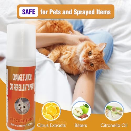 Pizulkao Cat Deterrent Spray, Cat Repellent Spray Indoor, Cat Urination Deterrent Keep Cats Away, Cat Scratch Deterrent Training Aid For Furniture thumb #1