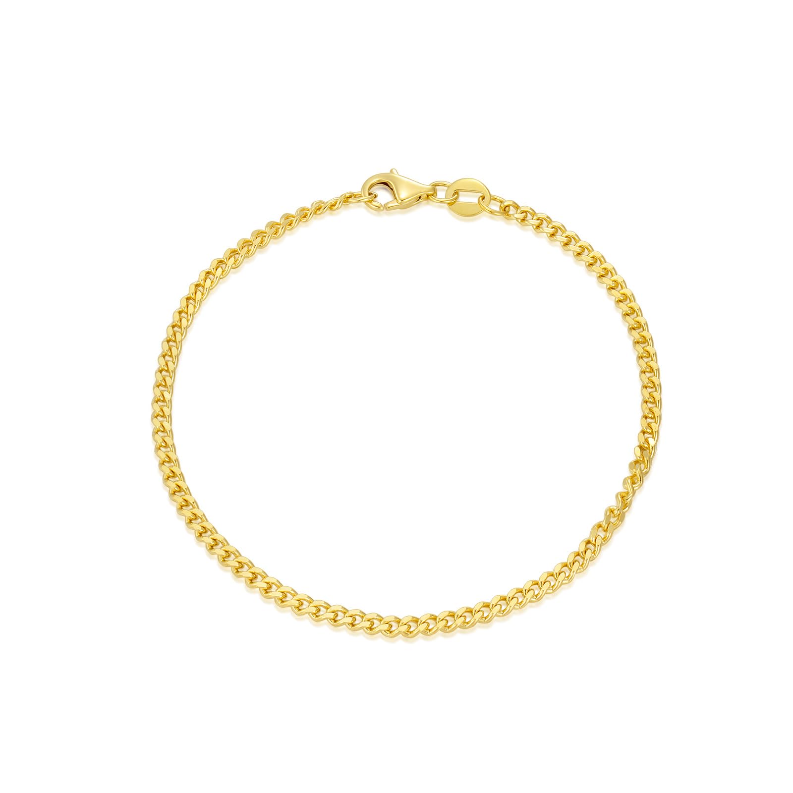 14K Yellow Gold 6-13 Inch 1.2mm-3.2mm Chain Bracelet Anklet for Women, Cuban Link Curb/Rope/Paper Clip/Round Snake/Herringbone/Bead/Water Wave, Thin