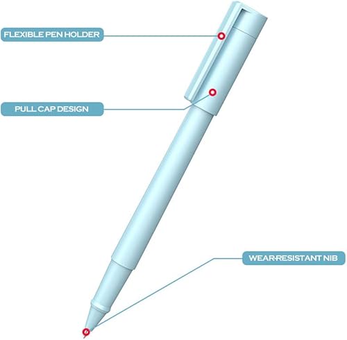 Miniatura 2 de DunBong - Bolígrafos de tinta de gel de tinta negra 0020in 5 unidades
