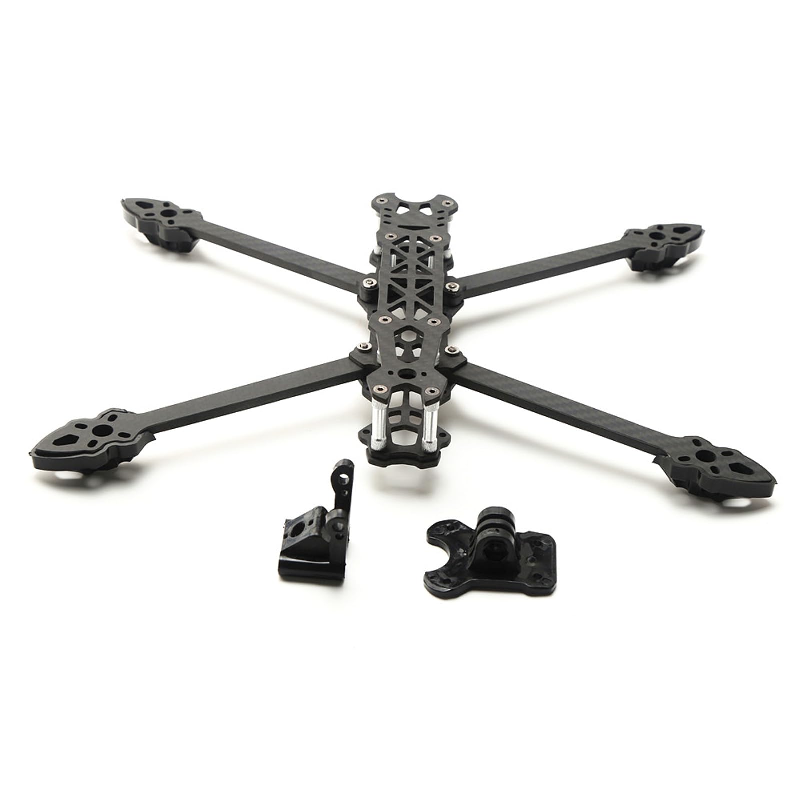 Telaio per Drone da Corsa RC da 7 Pollici 295 Mm, Kit Telaio per Drone da Corsa FPV in Fibra di Carbonio Compatibile con RF Kiss F3 F4 F7 (BLACK
